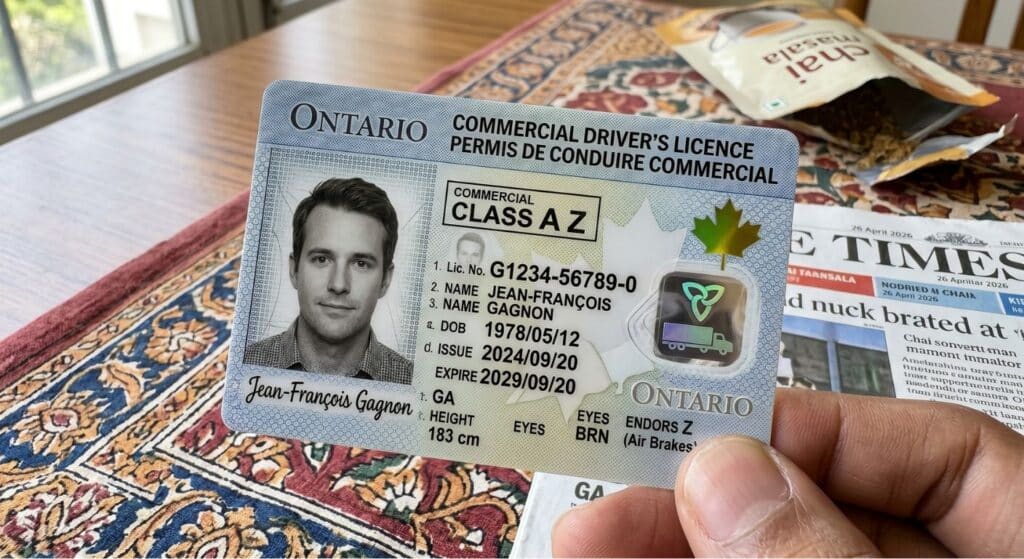 Canada Class 1 truck driver license