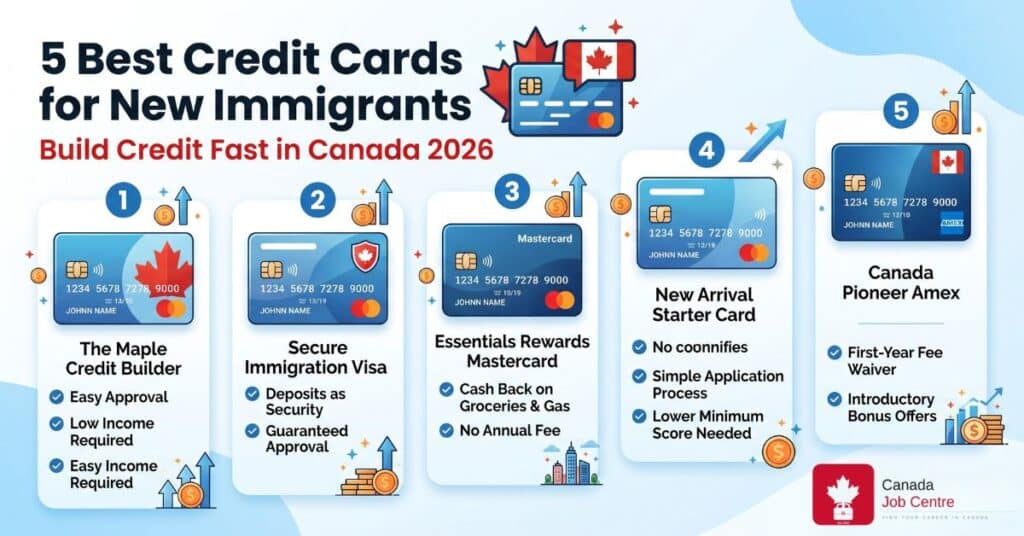 best credit cards new immigrants Canada build credit 2026