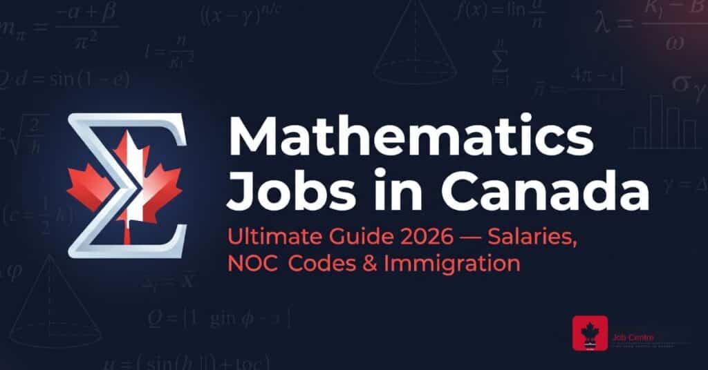 mathematics jobs Canada ultimate guide salaries NOC codes 2026