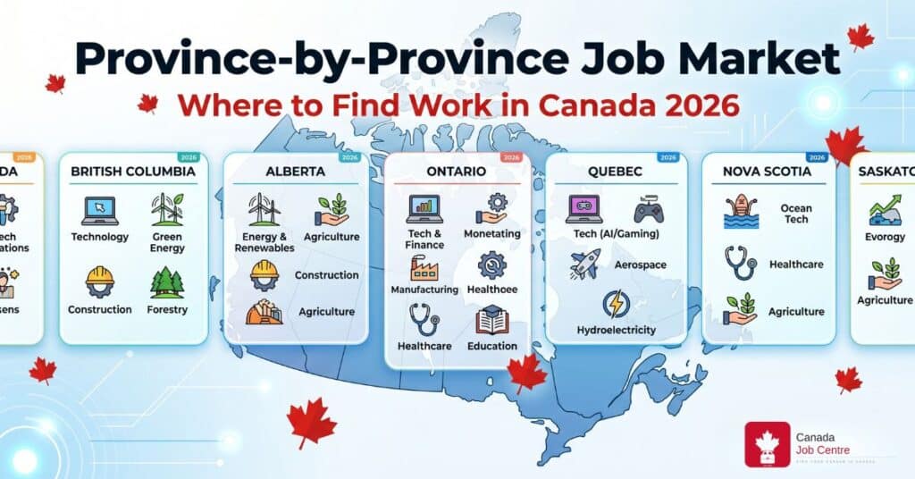 province by province job market Canada where to find work 2026