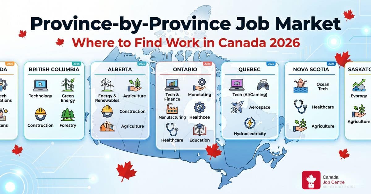 Province by province job market Canada 2026