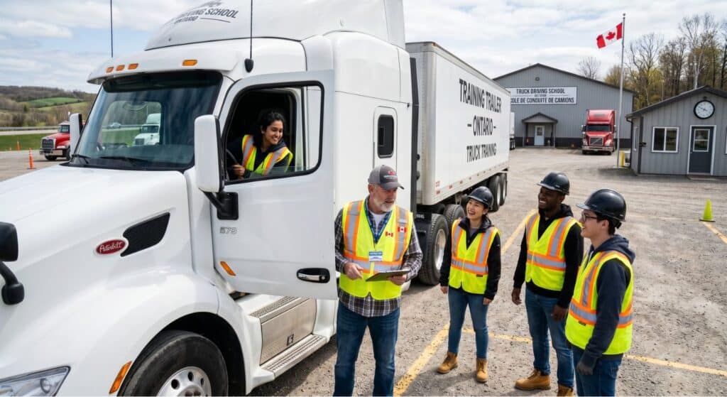 truck driver training school Canada cost