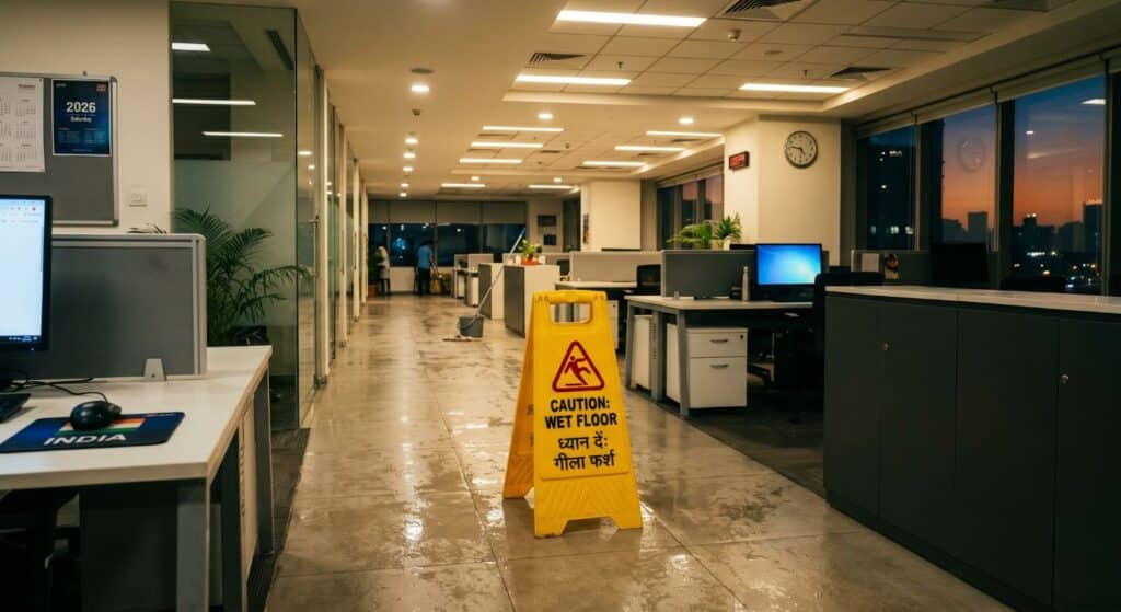 wet floor sign workplace injury prevention Canada